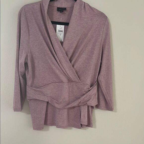 J. Jill Wearever V-Neck Draped-Waist Top - Picture 1 of 6